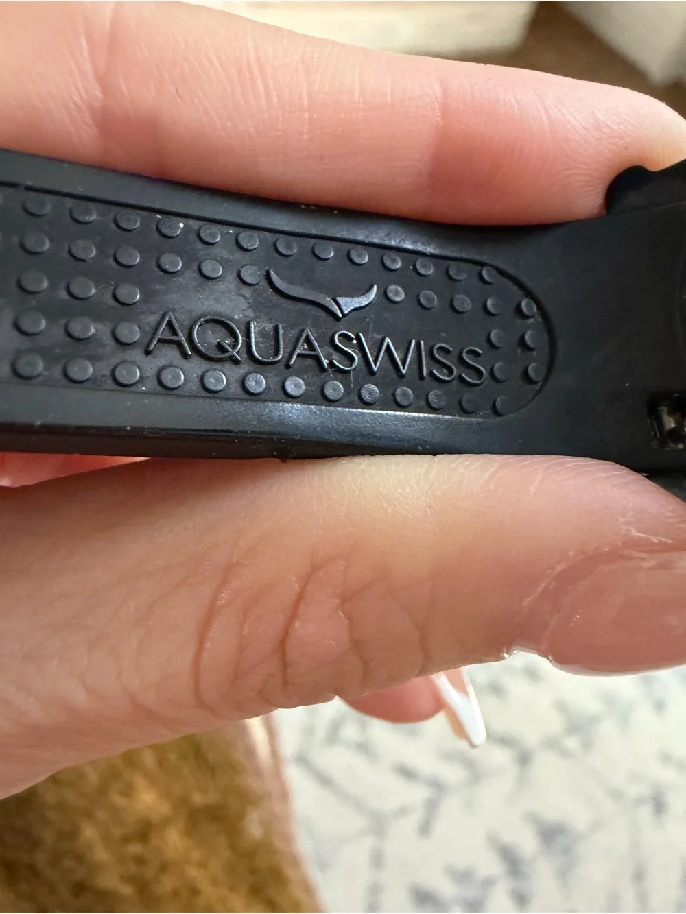 AquaSwiss Black and Gold Accent Sport Watch